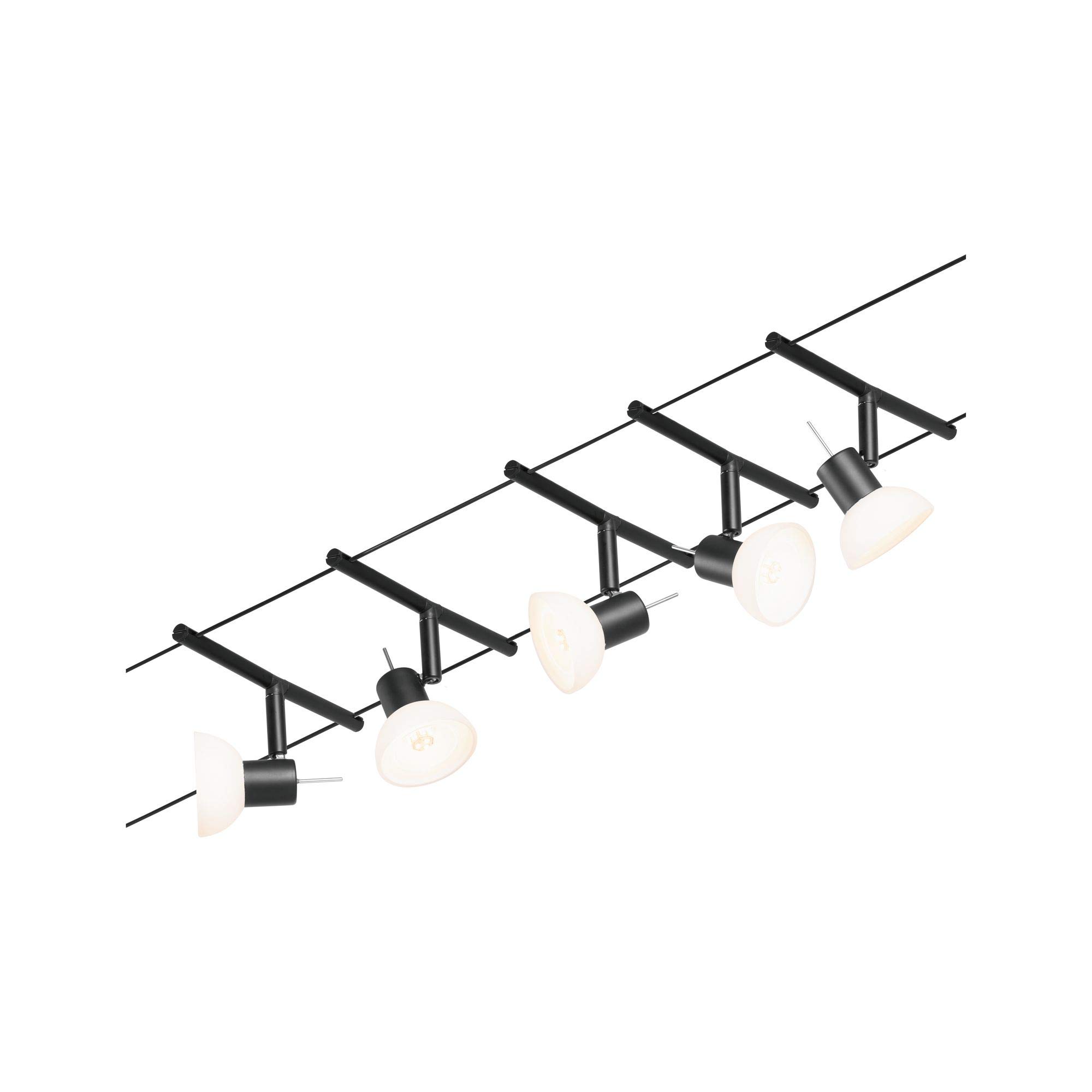 Paulmann CorDuo - Sistema Cavi Faretti Sheela, Nero Opaco