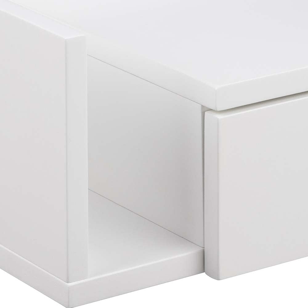 Ac Design Furniture Fia - Comodino con Cassetto, Bianco - immagine 9
