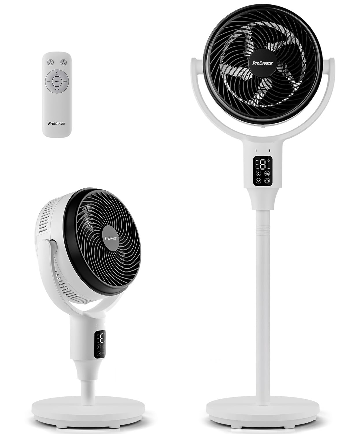 Pro Breeze AirFlo Ventilatore a Piantana Pieghevole 29dB