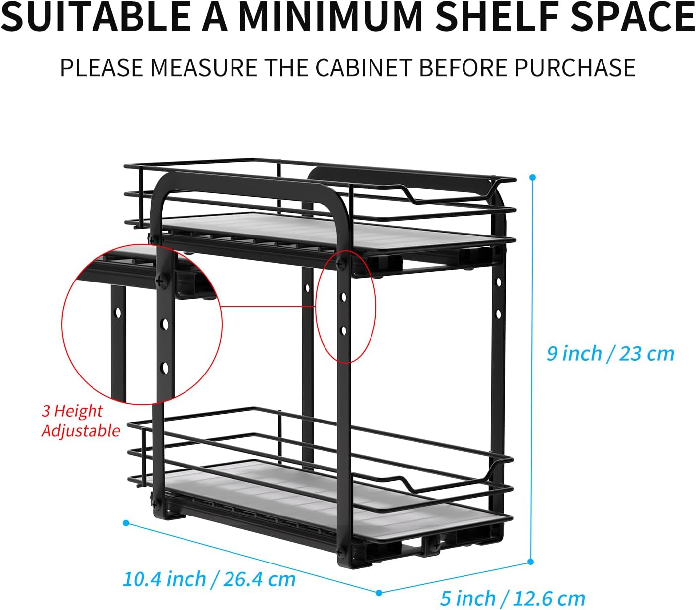 AIRUJIA Porta Spezie Estraibile per Cucina - immagine 2