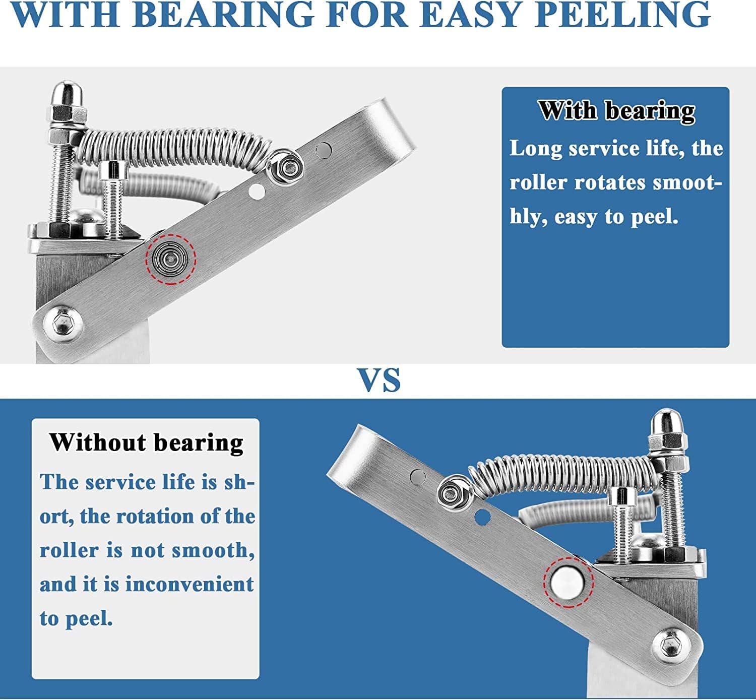 Mxbaoheng Macchina Manuale Diradamento Pelle 18cm - immagine 3
