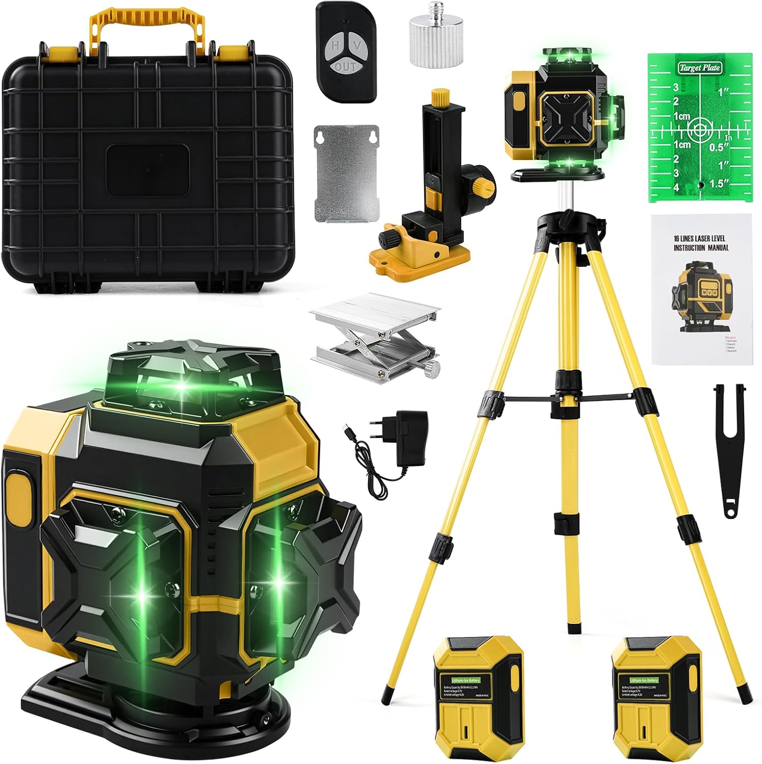 Livella Laser Autolivellante 4D 16 Linee Verde - immagine 1