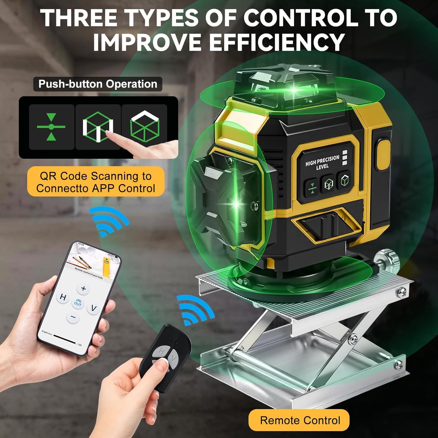 Livella Laser Autolivellante 4D 16 Linee Verde - immagine 2