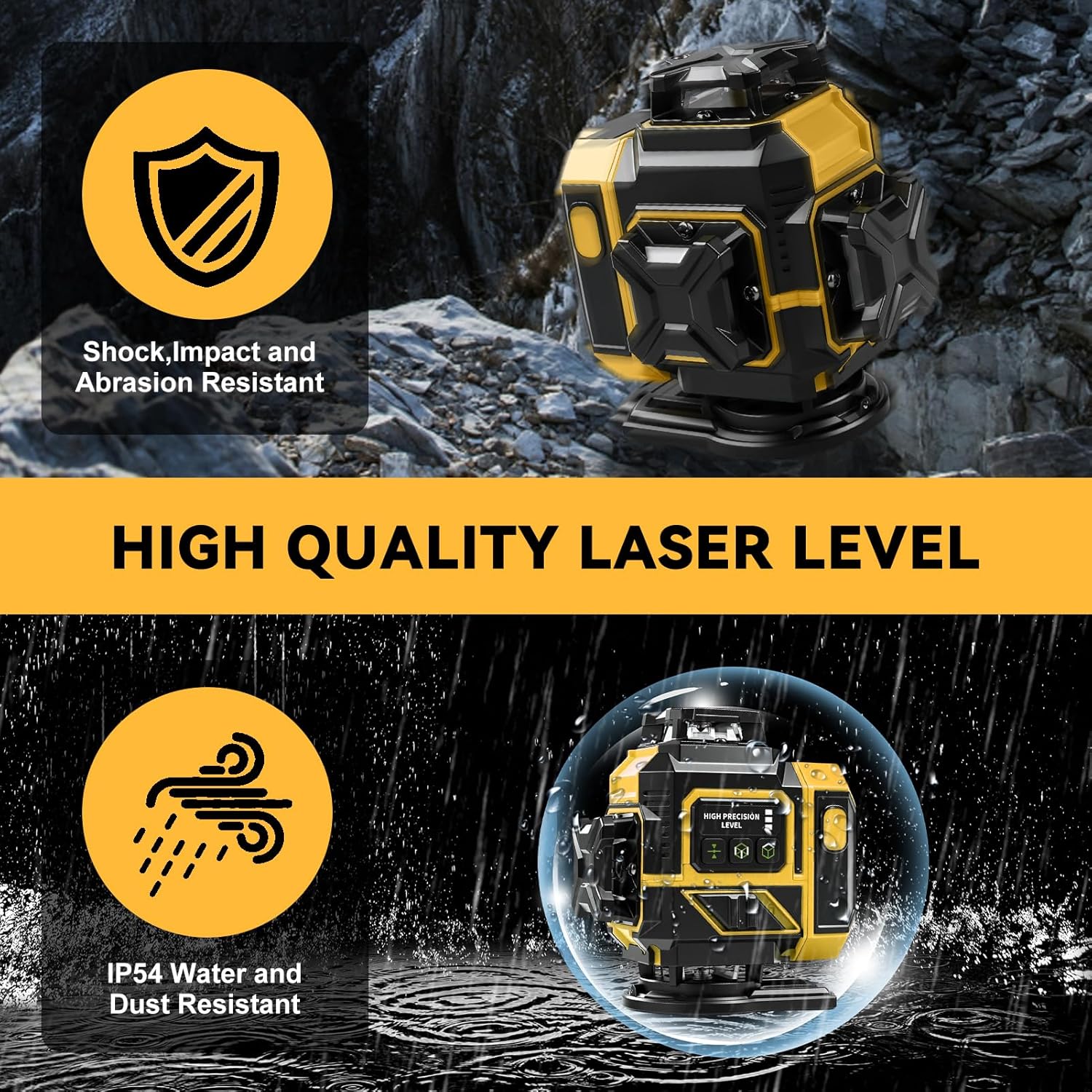 Livella Laser Autolivellante 4D 16 Linee Verde - immagine 8