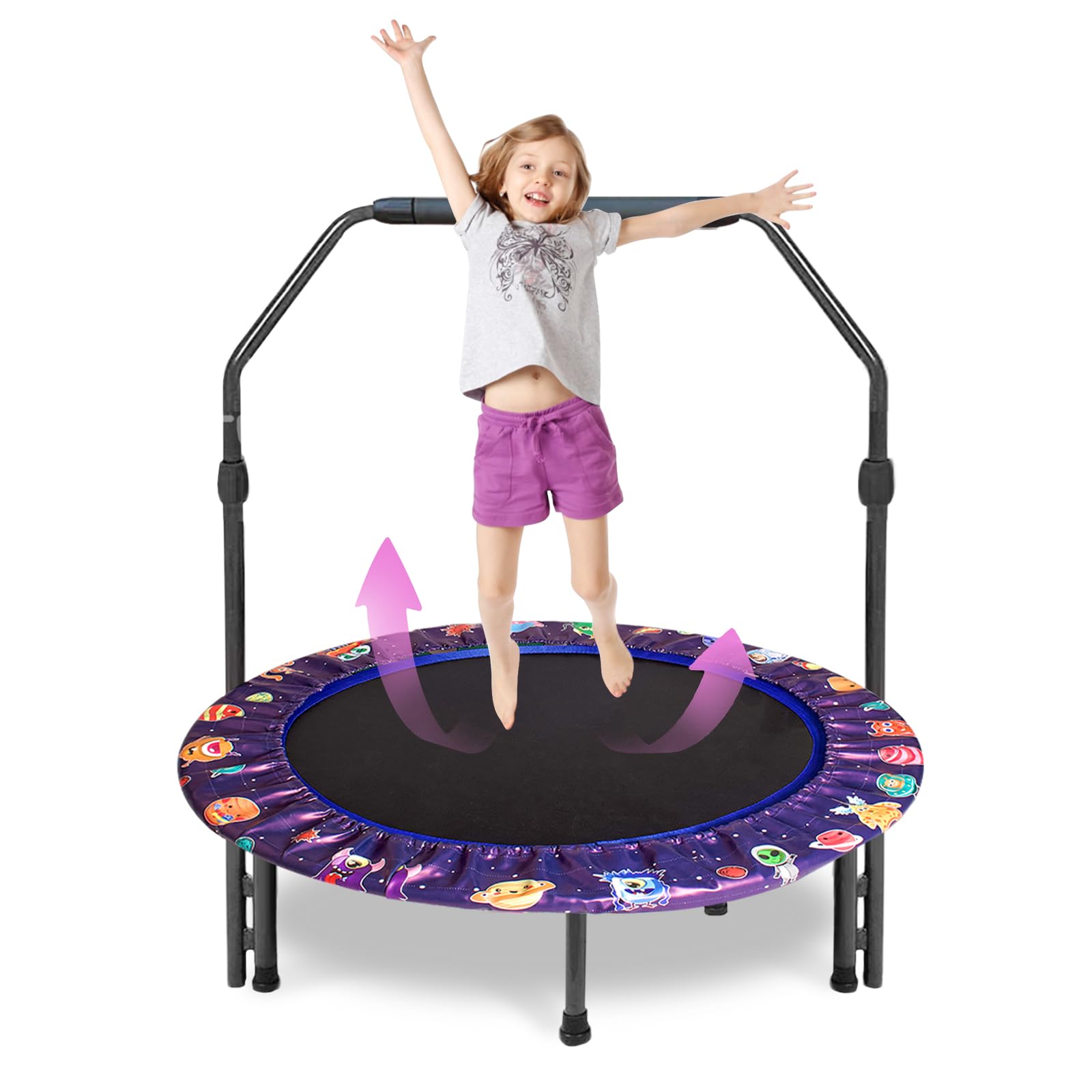 Trampolino per Bambini Ø 91 cm con Manico