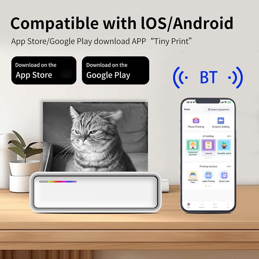 Bisofice X9 - Stampante Termica A4 Portatile per Cellulari - immagine 2