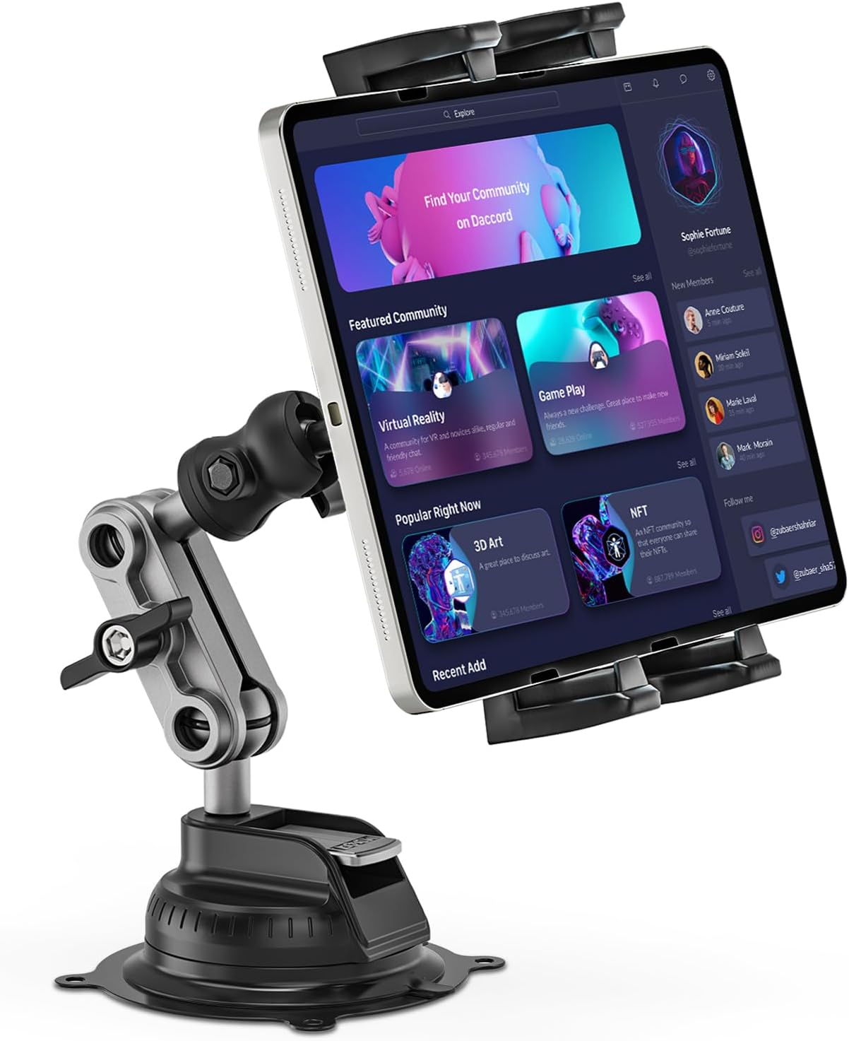 Jubor Supporto Tablet Auto Regolabile 360° - immagine 1