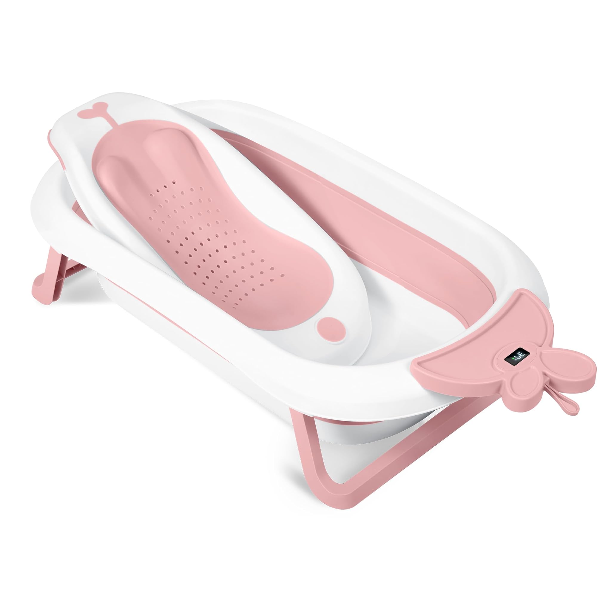 Ricokids - Vasca da Bagno Pieghevole con Termometro LCD