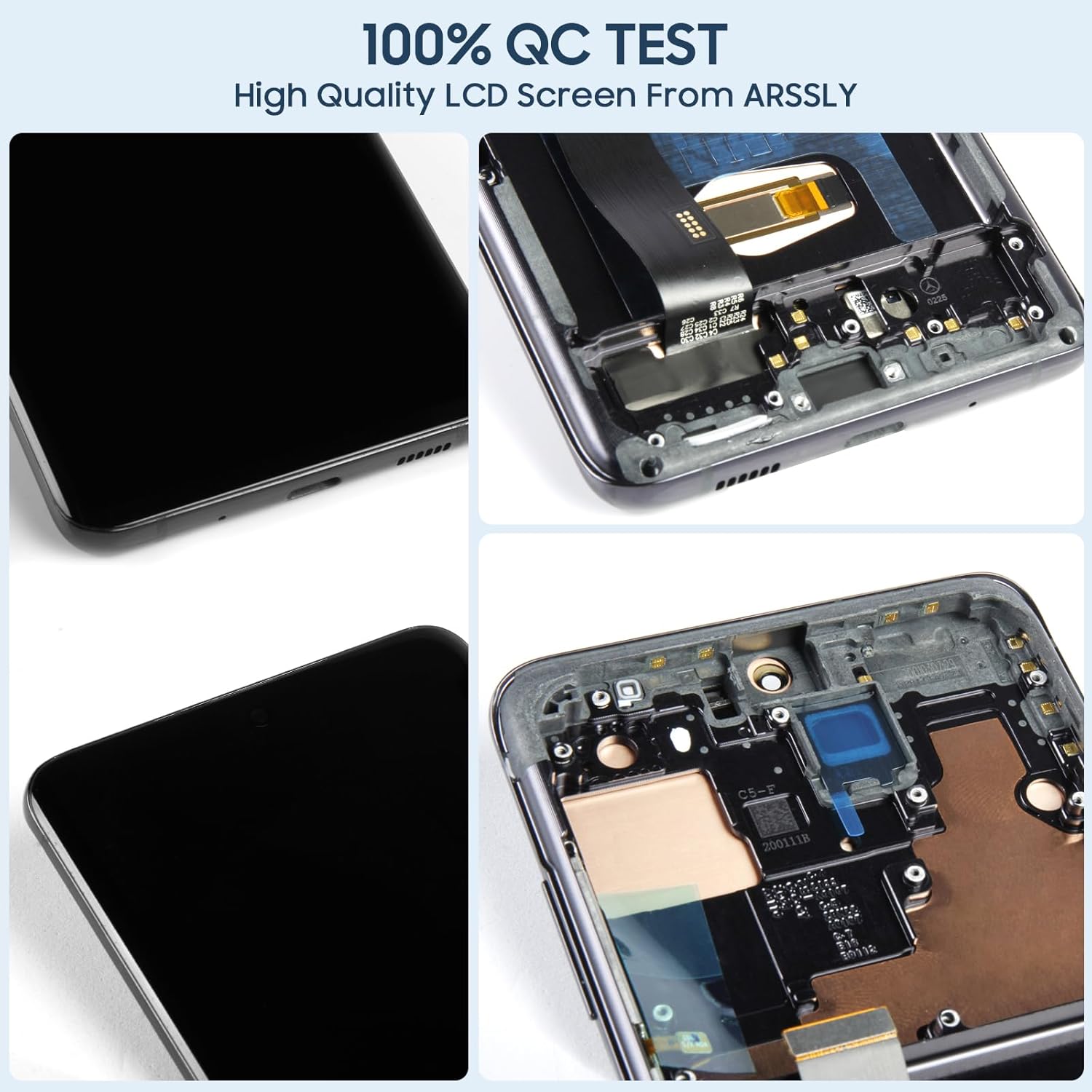 Schermo OLED LCD per Samsung S20 Ultra 5G (6.9", Nero) - immagine 6