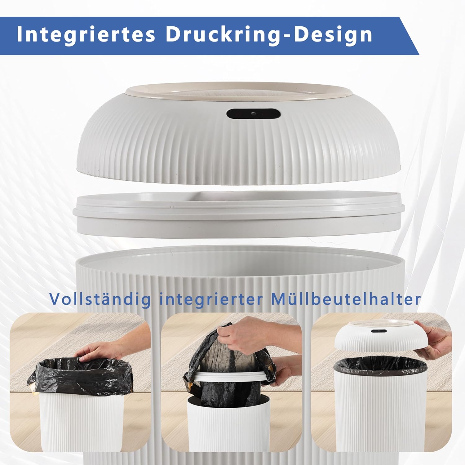 Sapisecret Pattumiera 10L Automatica con Sensore - immagine 2