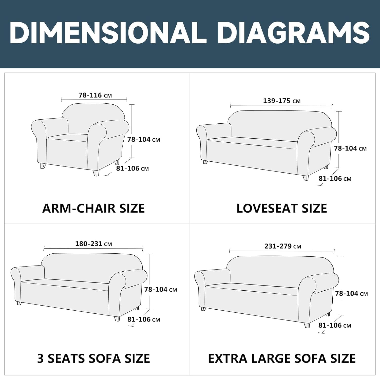 Ystyle Copridivano 3 Posti Super Elasticizzato, Cachi - immagine 2