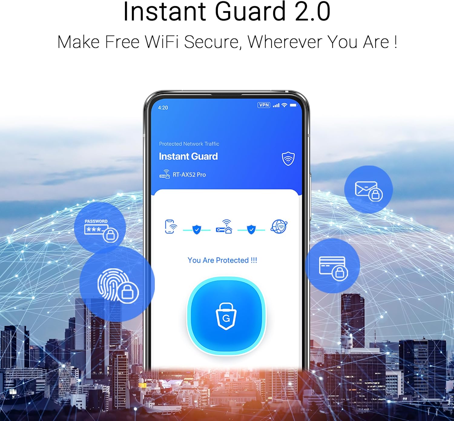 Asus RT-AX52 Pro (AX3000) Router WiFi 6 Dual Band, Nero - immagine 3