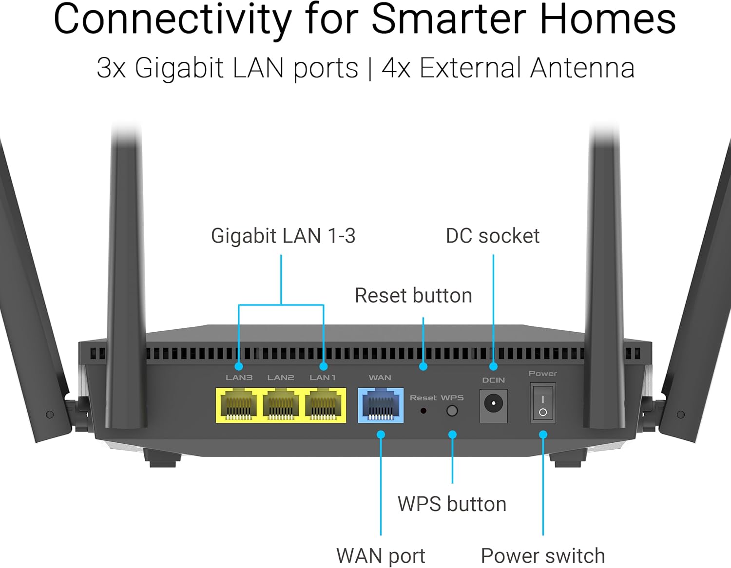 Asus RT-AX52 Pro (AX3000) Router WiFi 6 Dual Band, Nero - immagine 6