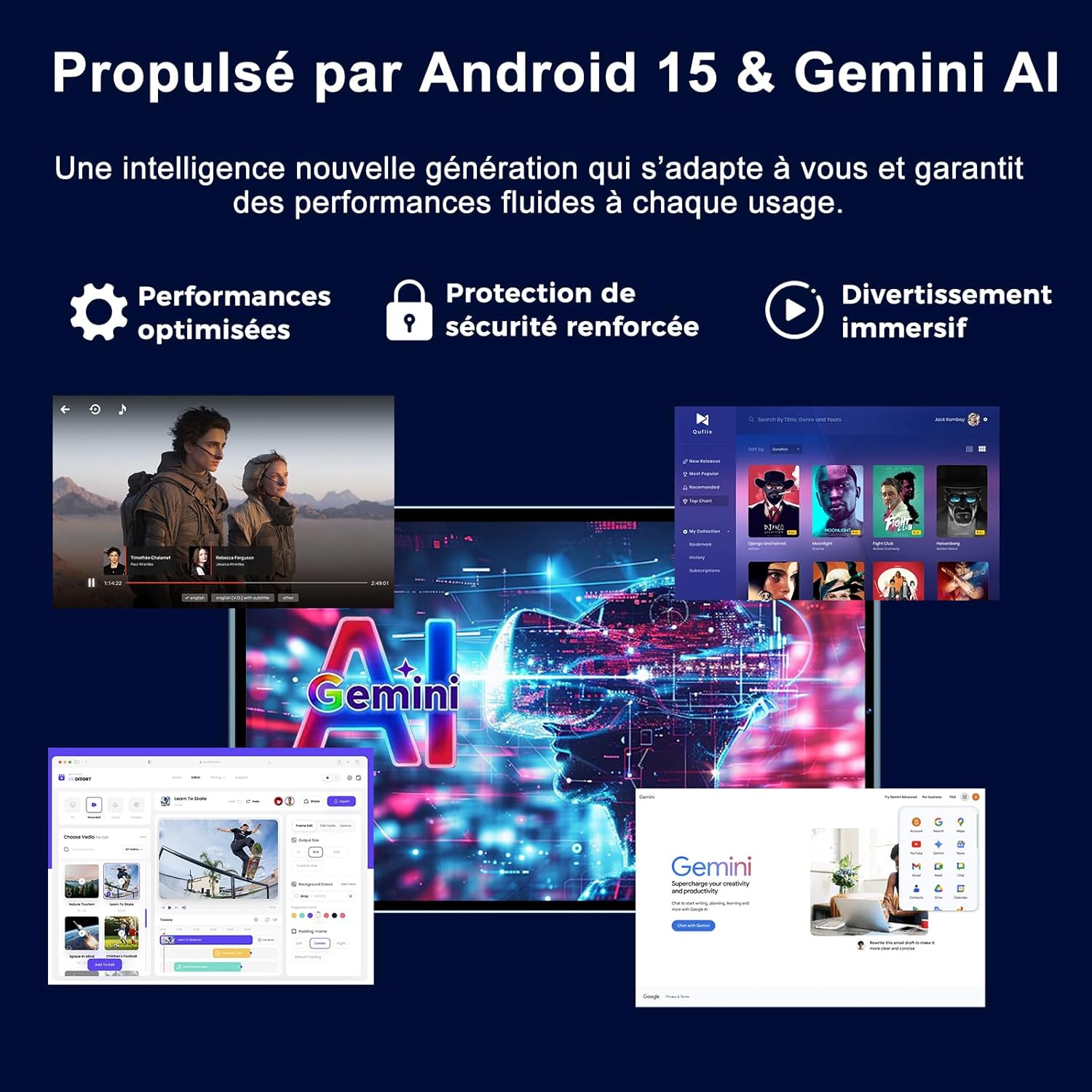 Tablet 10 Pollici Android 15 con Gemini AI, Verde - immagine 2