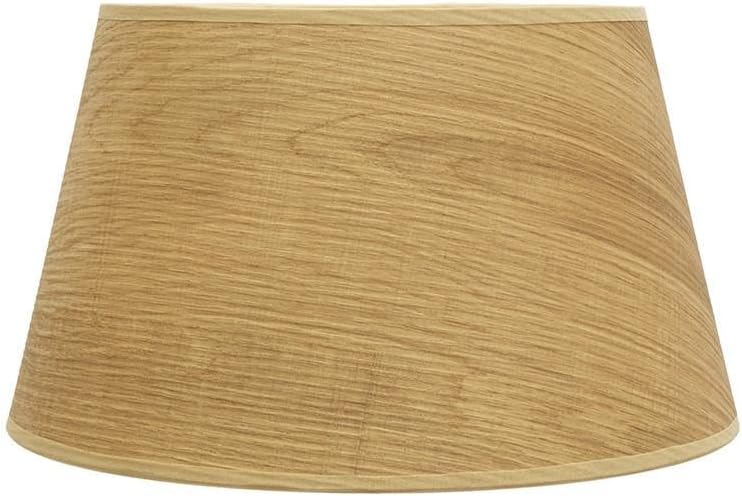 Paralume Conico Aperto in Legno Chiaro 40x30x25 cm