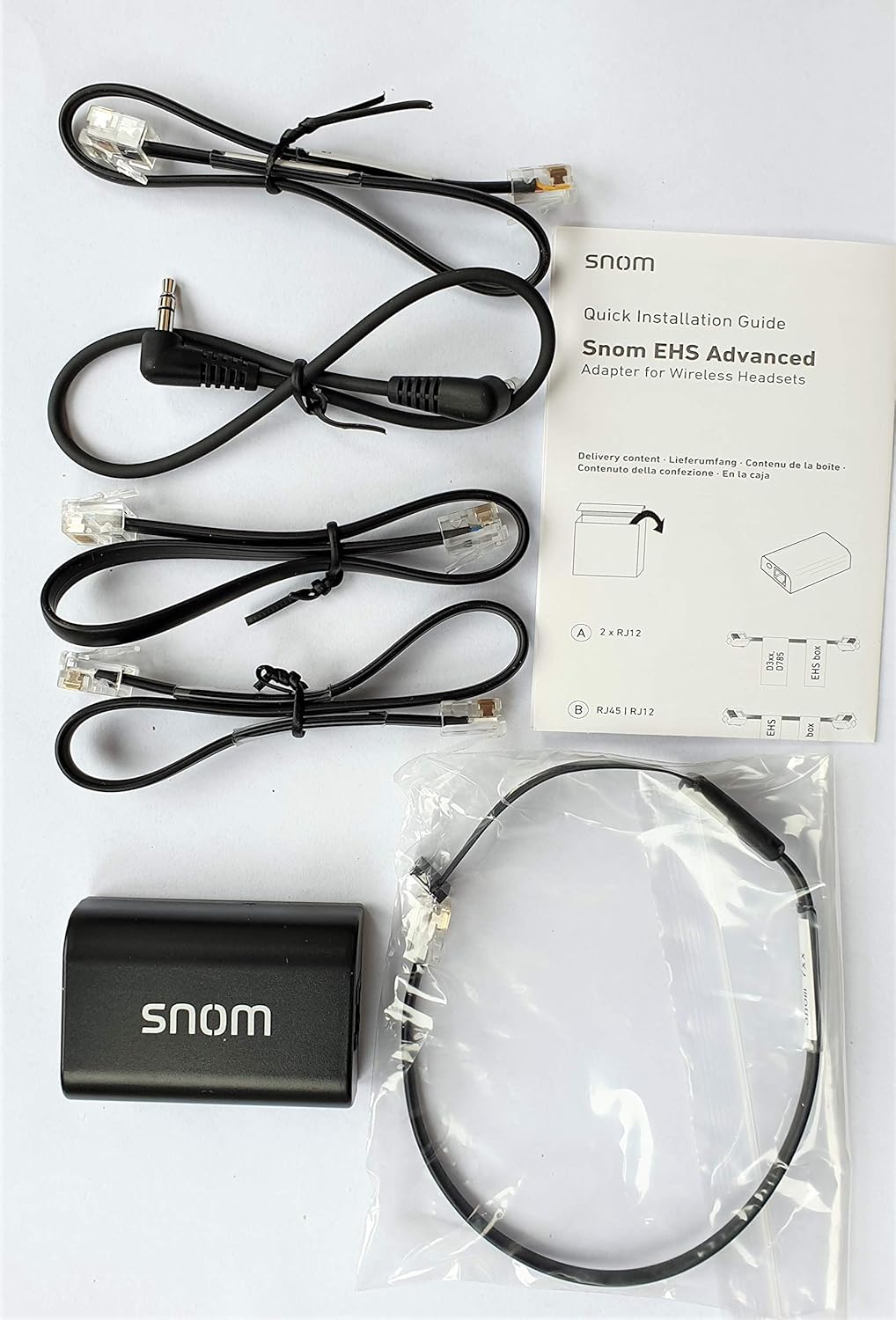 Snom EHS Wireless Headset Adapter, Nero - immagine 7