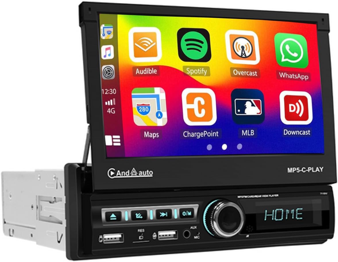 Hikity 1 Din Autoradio Wireless Carplay Android Auto - immagine 1