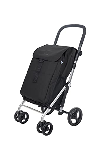 Carlett Pack Classic Family - Carrello Spesa Pieghevole Nero