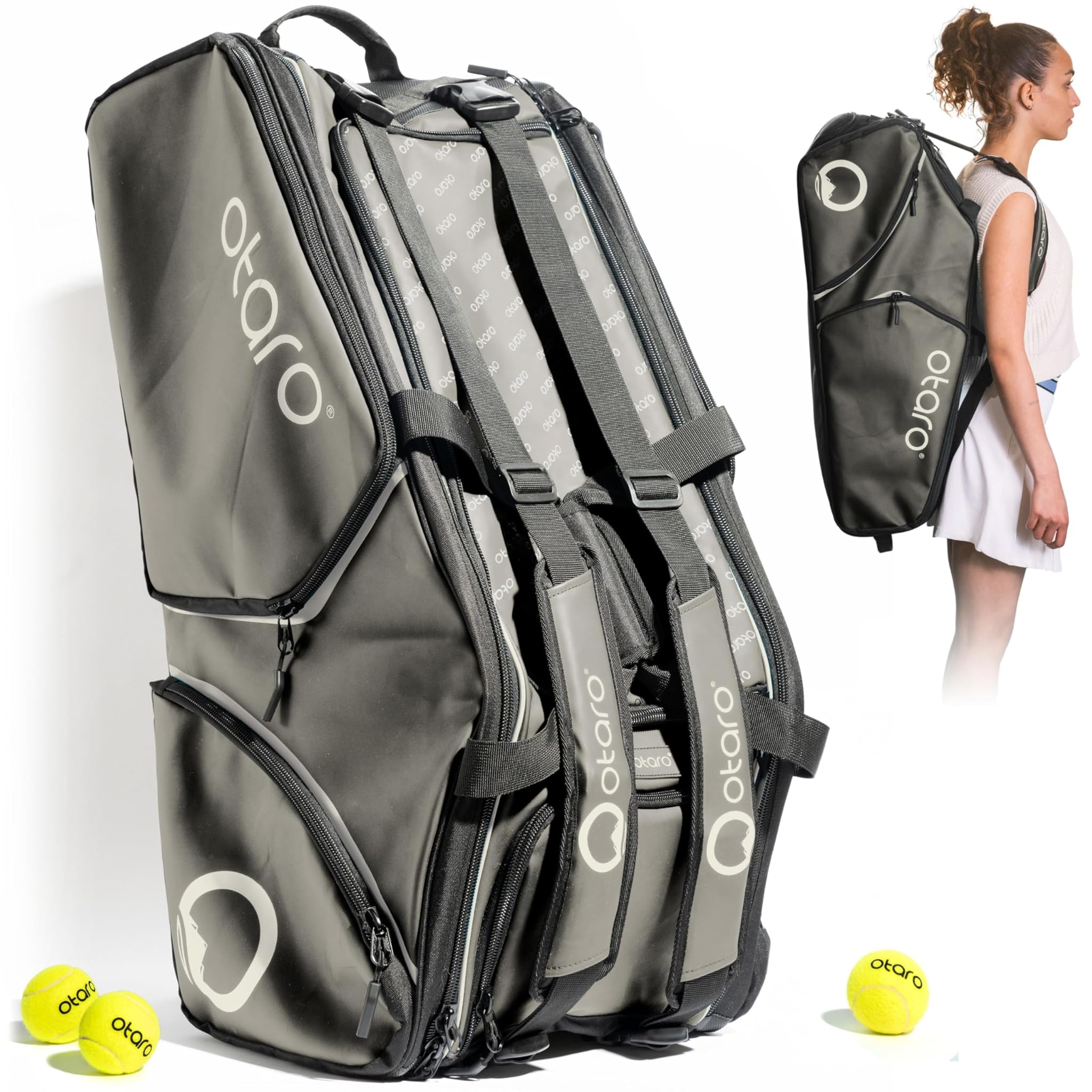 Otaro Borsa Tennis Premium 82L per Adulti