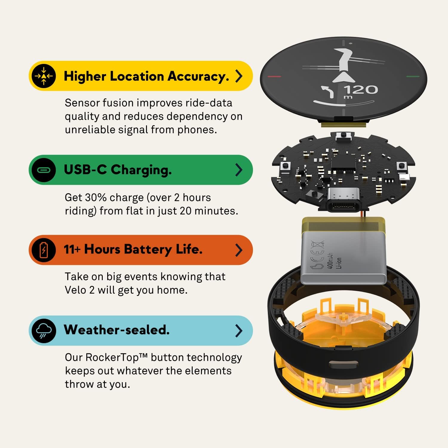 Beeline Velo 2 - Ciclocomputer GPS Wireless - immagine 4