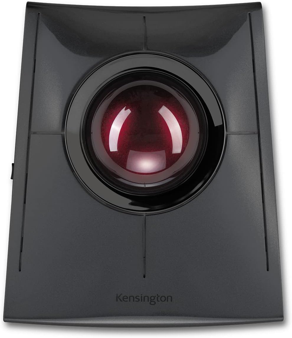 Kensington Mouse Trackball SlimBlade Pro Wireless, Nero/Rosso - immagine 1