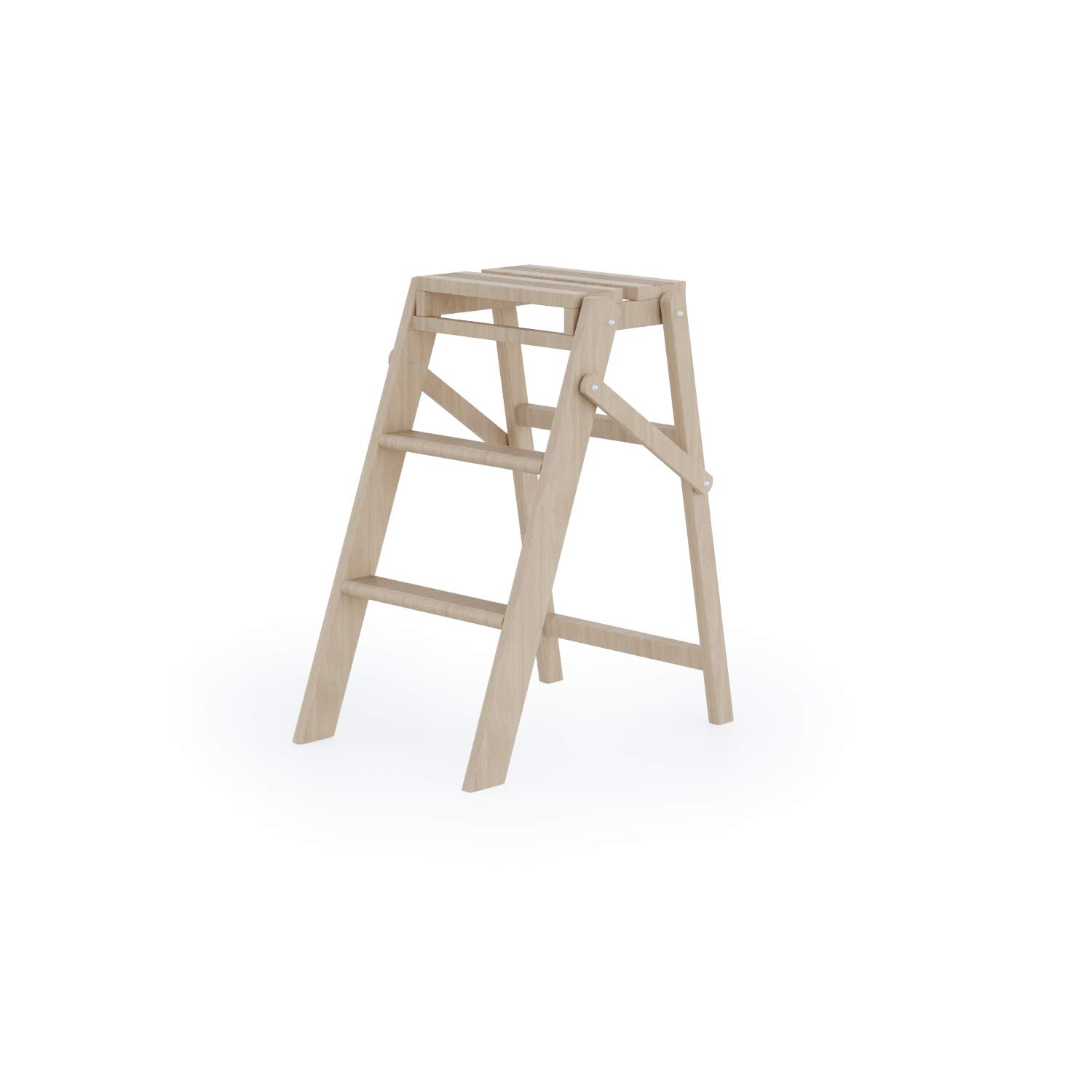 Colombo Sgabello pieghevole in legno di faggio