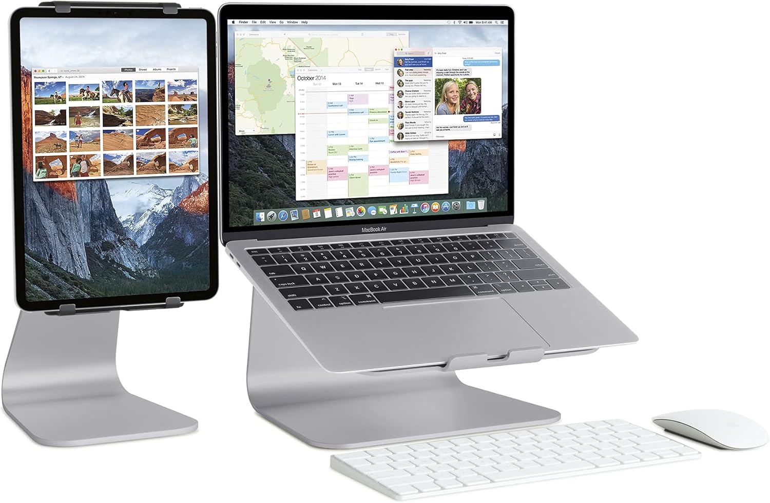 raindesign mStand - Supporto per computer portatile, grigio siderale - immagine 4