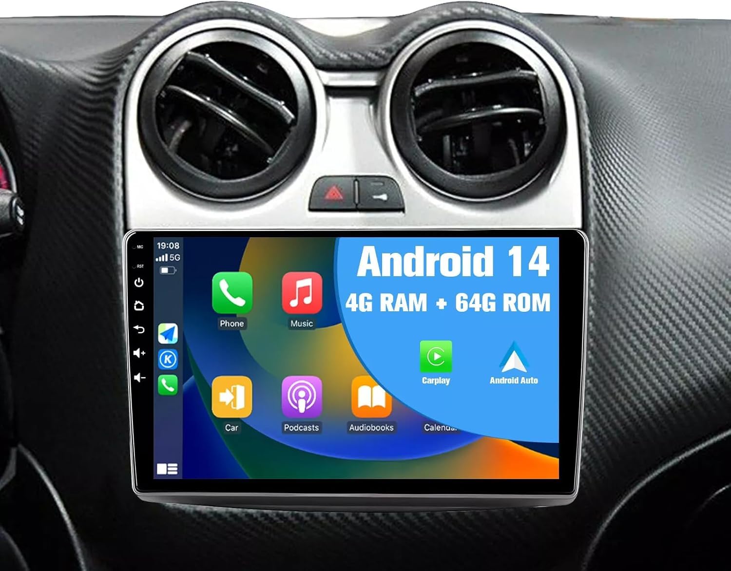 Autoradio Bluetooth 4+64G per Alfa Romeo Mito (2008-2016)