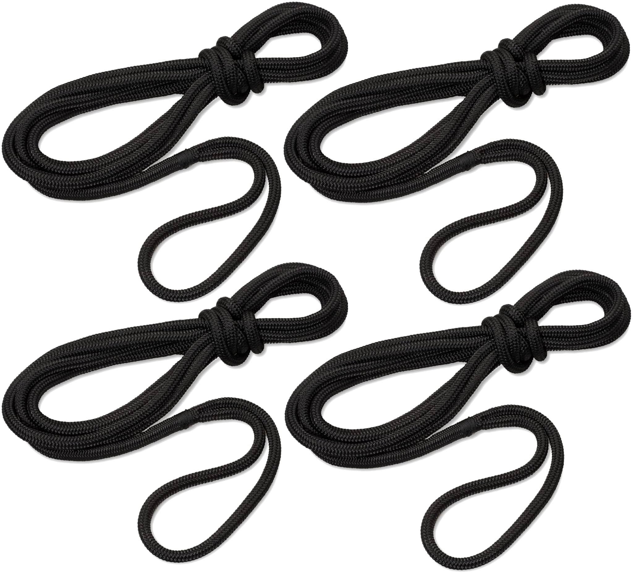 Seilflechter - Set 4 Cime d'Ormeggio Taifun 14mm Ø, Nero