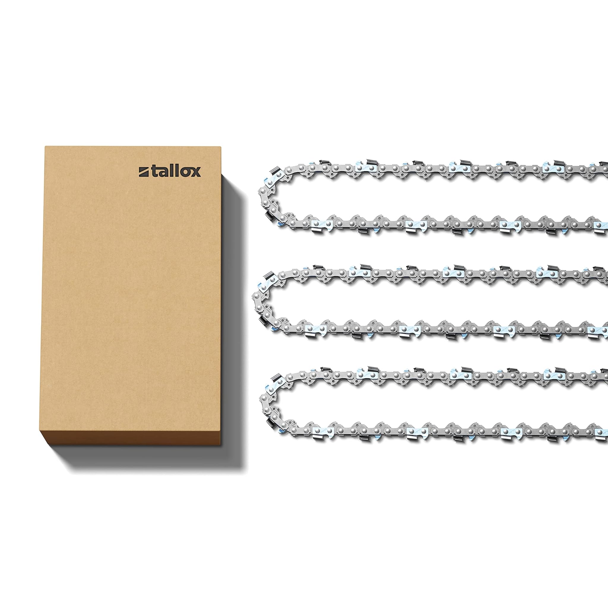 Tallox Catene per Motosega 3/8" 1,3 mm 56 Maglie (3 pz)