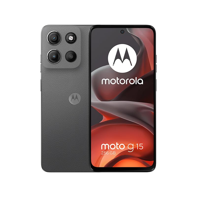 Motorola G15 Grigio (4GB RAM/128GB), 50MP, Cellulare sbloccato