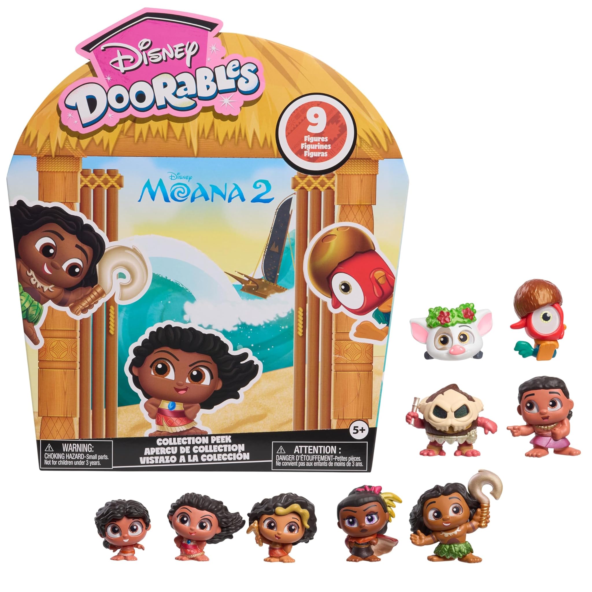 Disney Doorables Oceania 2 Collection Peek, personaggi da collezione da 3,8 cm, giocattoli per bambini dai 5 anni in su di Just Play