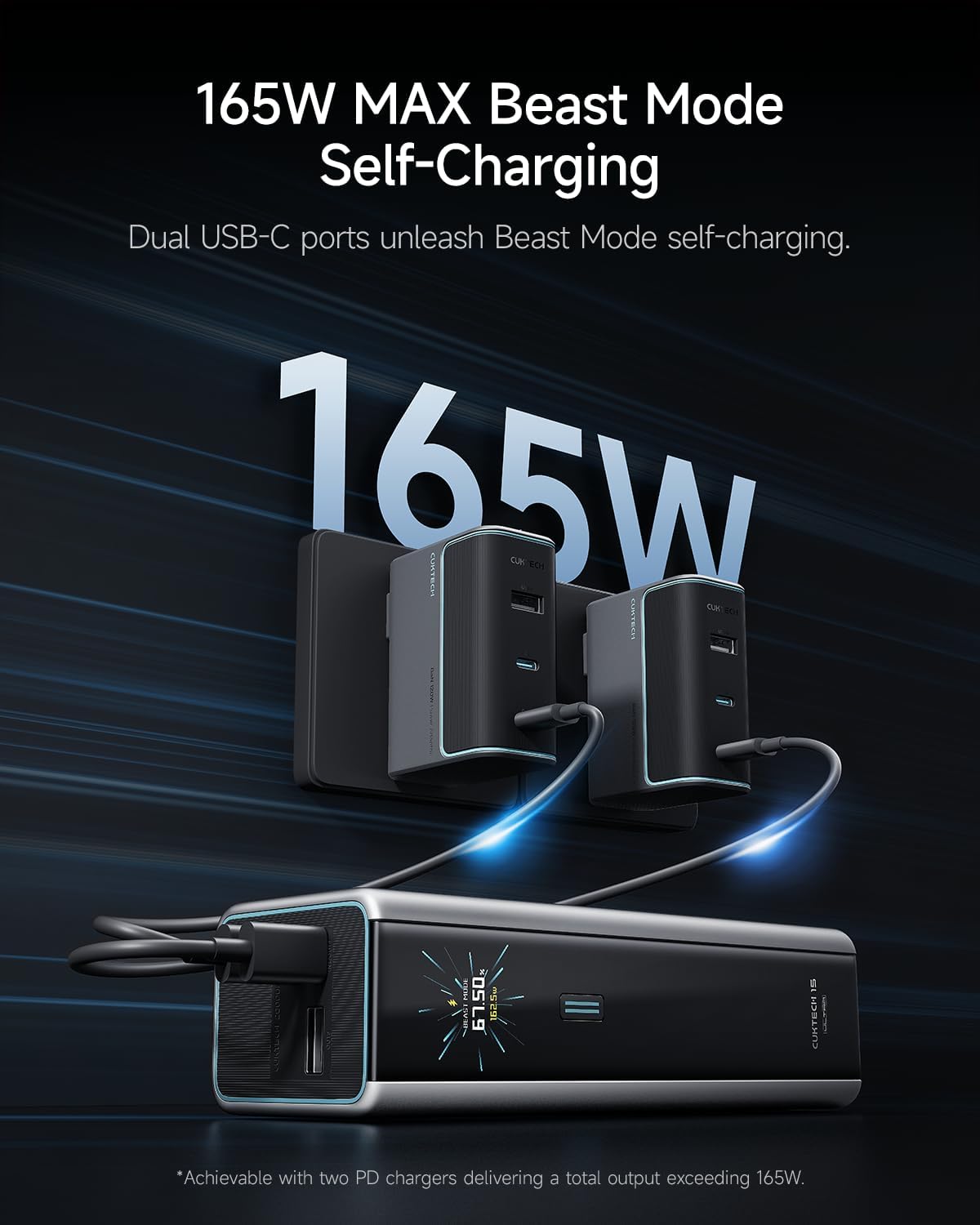 Cuktech 15 Ultra Power Bank 20000mAh 210W - immagine 2