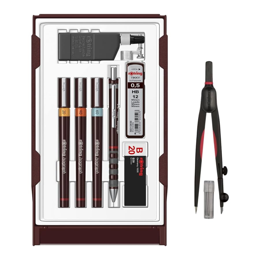 Rotring Isograph College Set - Penne Tecniche e Portamine