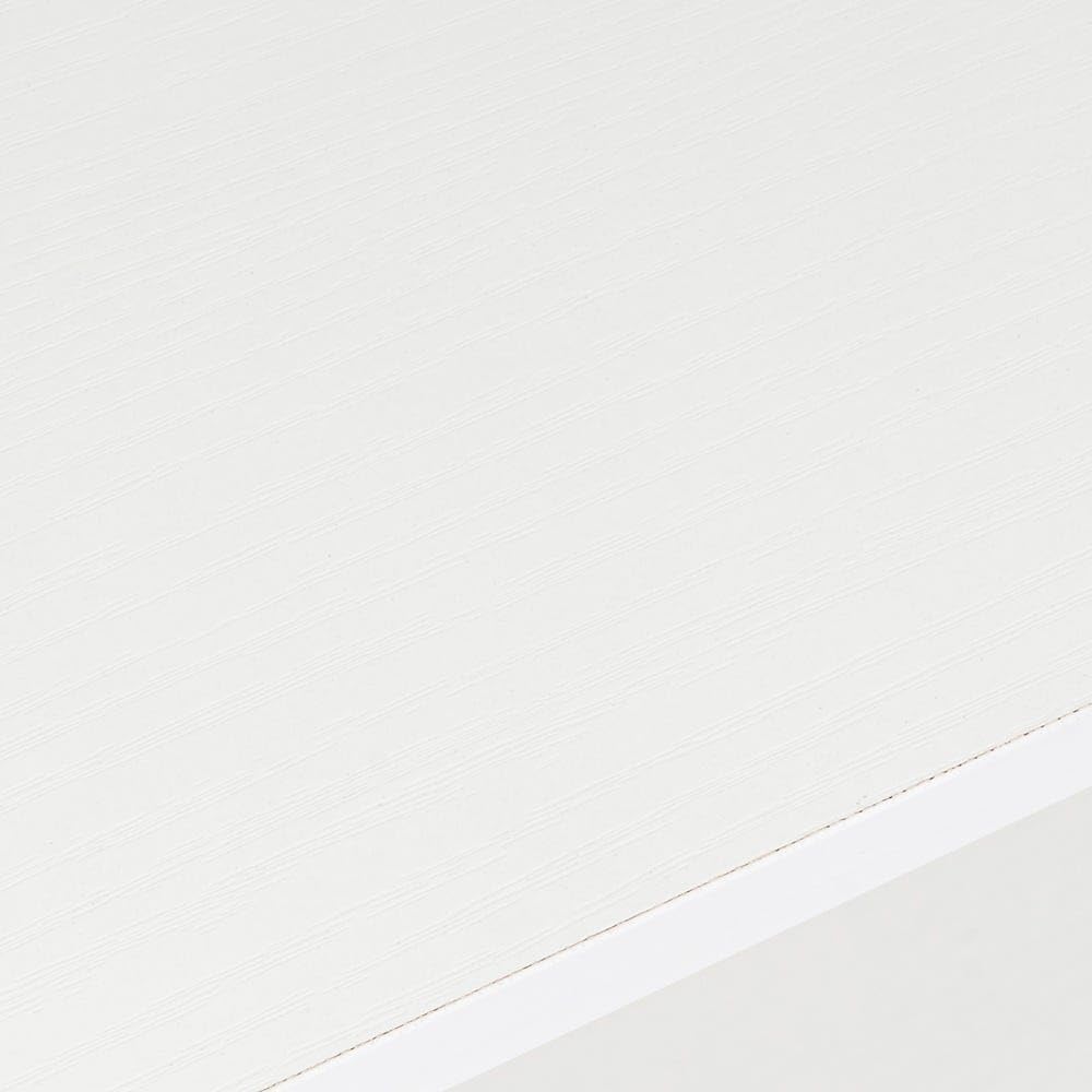 Scaffale da pavimento con 4 ripiani in MDF e metallo bianco - immagine 4