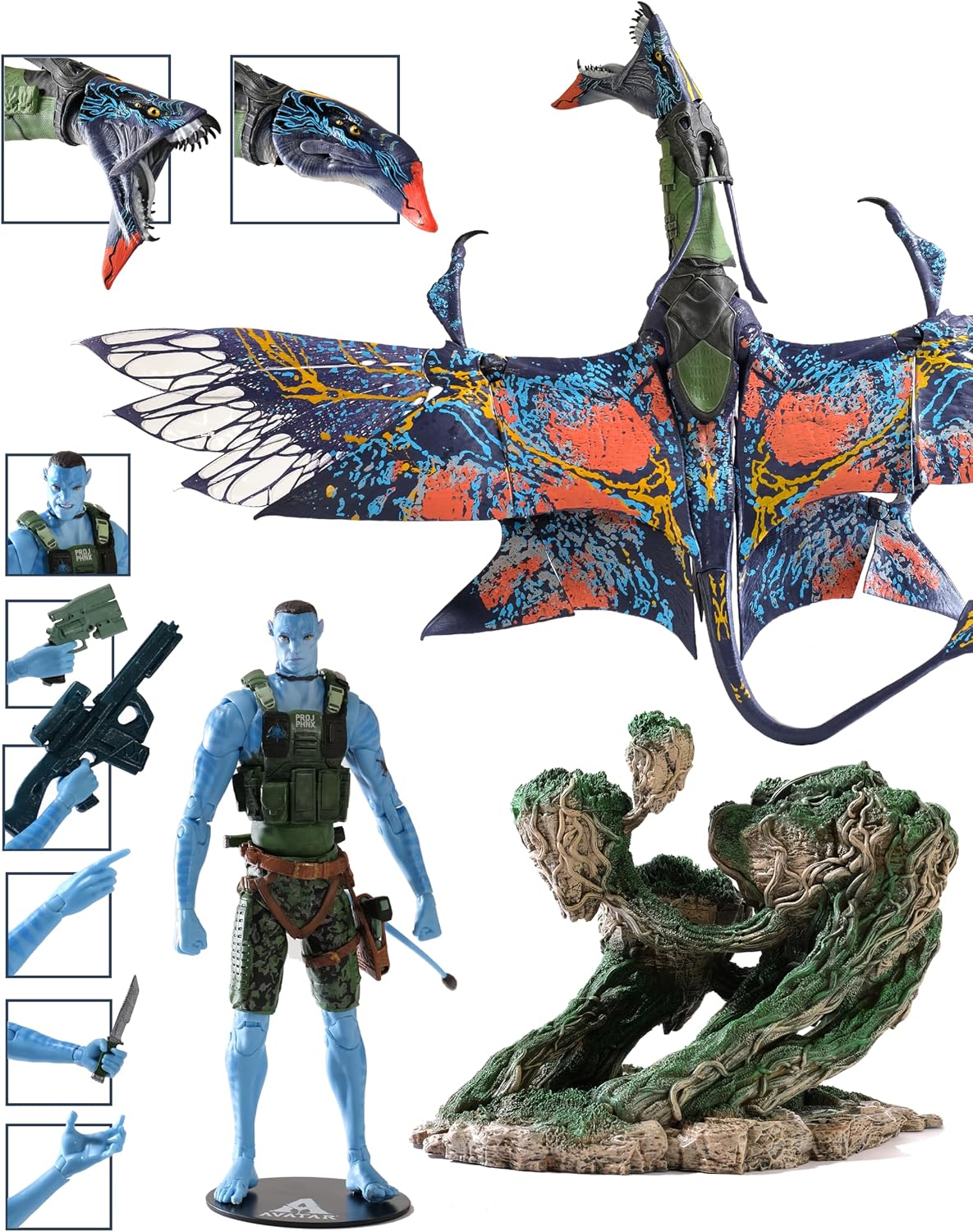 Disney Avatar DLX Mega Banshee & Rider - A2 Quaritch | McFarlane | Velz