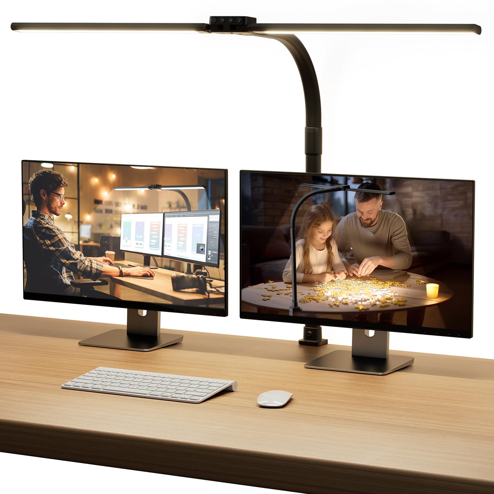 SIBRILLE Lampada da Scrivania Architetto Ruotabile, Nero