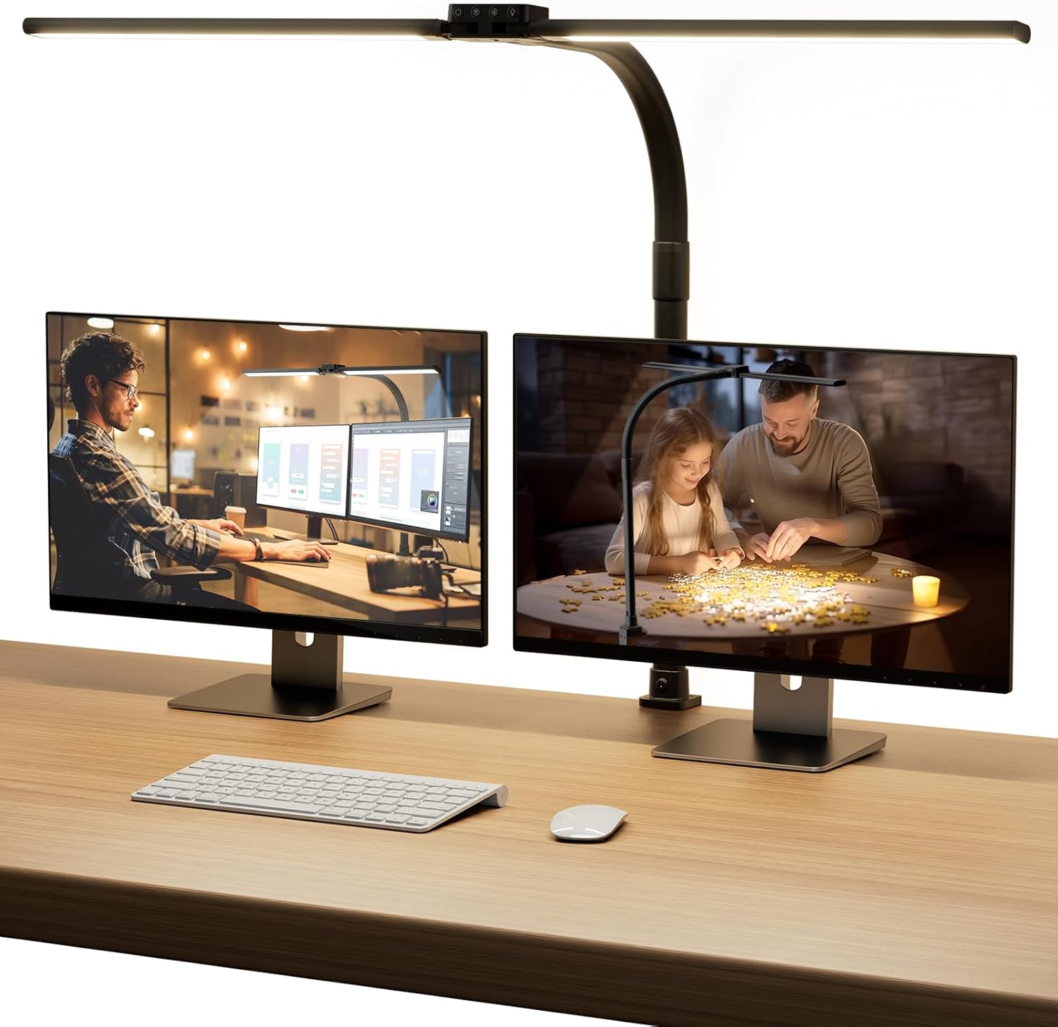 SIBRILLE Lampada da Scrivania Architetto Ruotabile, Nero - immagine 1