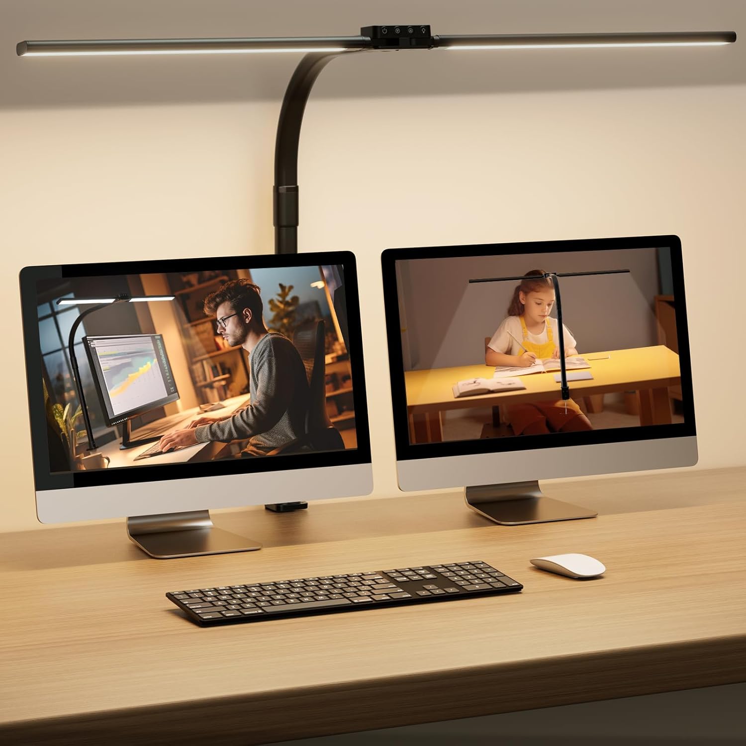 SIBRILLE Lampada da Scrivania Architetto Ruotabile, Nero - immagine 2