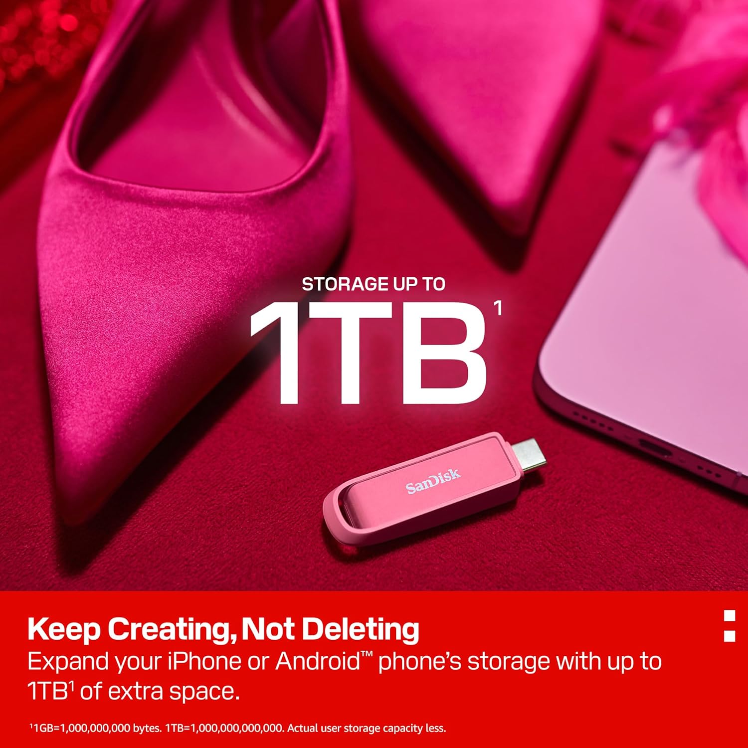 Sandisk Unità USB Type-C 512 GB - Seastar Pinkr - immagine 5