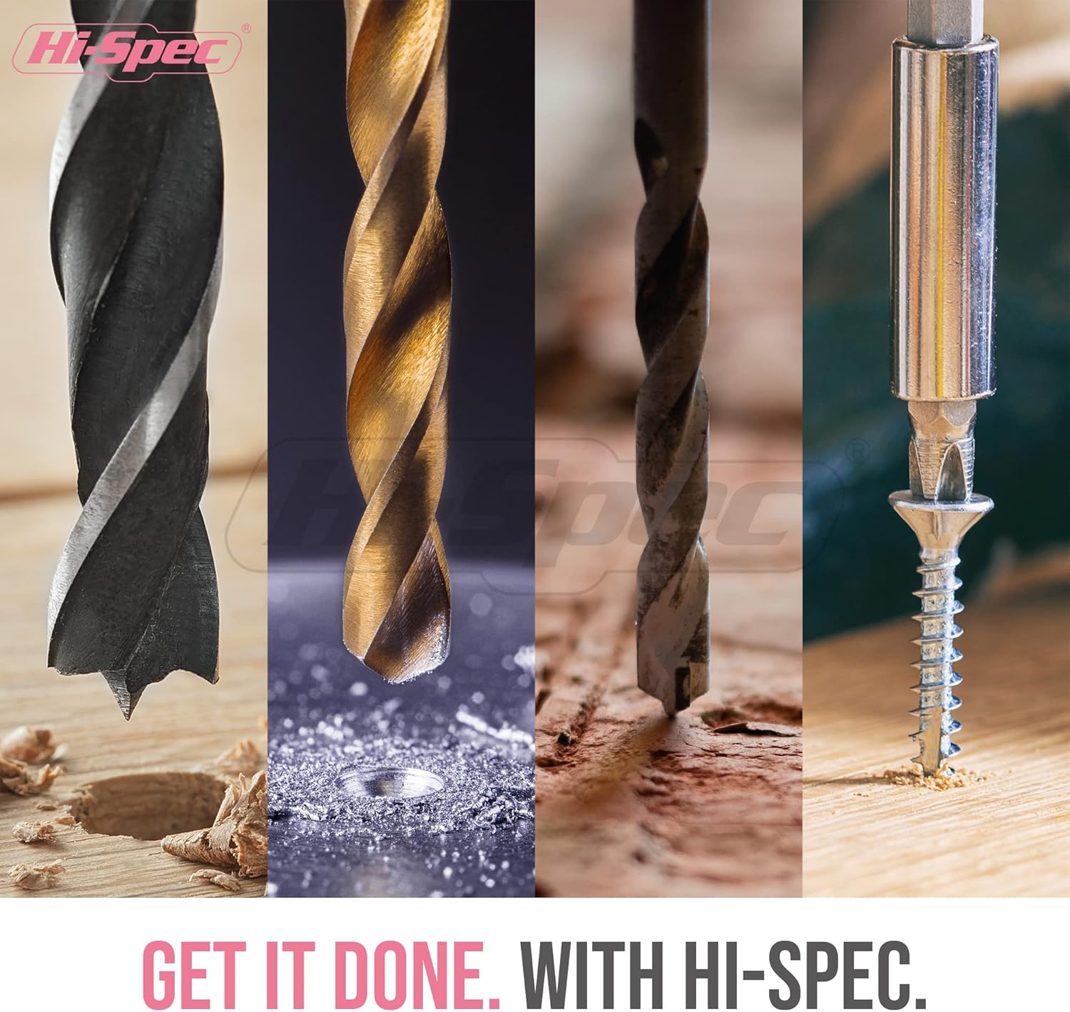 Hi-spec Set Trapano Avvitatore Rosa 18V 58 Pezzi - immagine 5