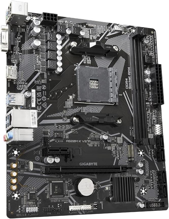 GIGABYTE A520M K V2 Scheda madre MicroATX [con chipset AMD A520] MB6136 - immagine 3