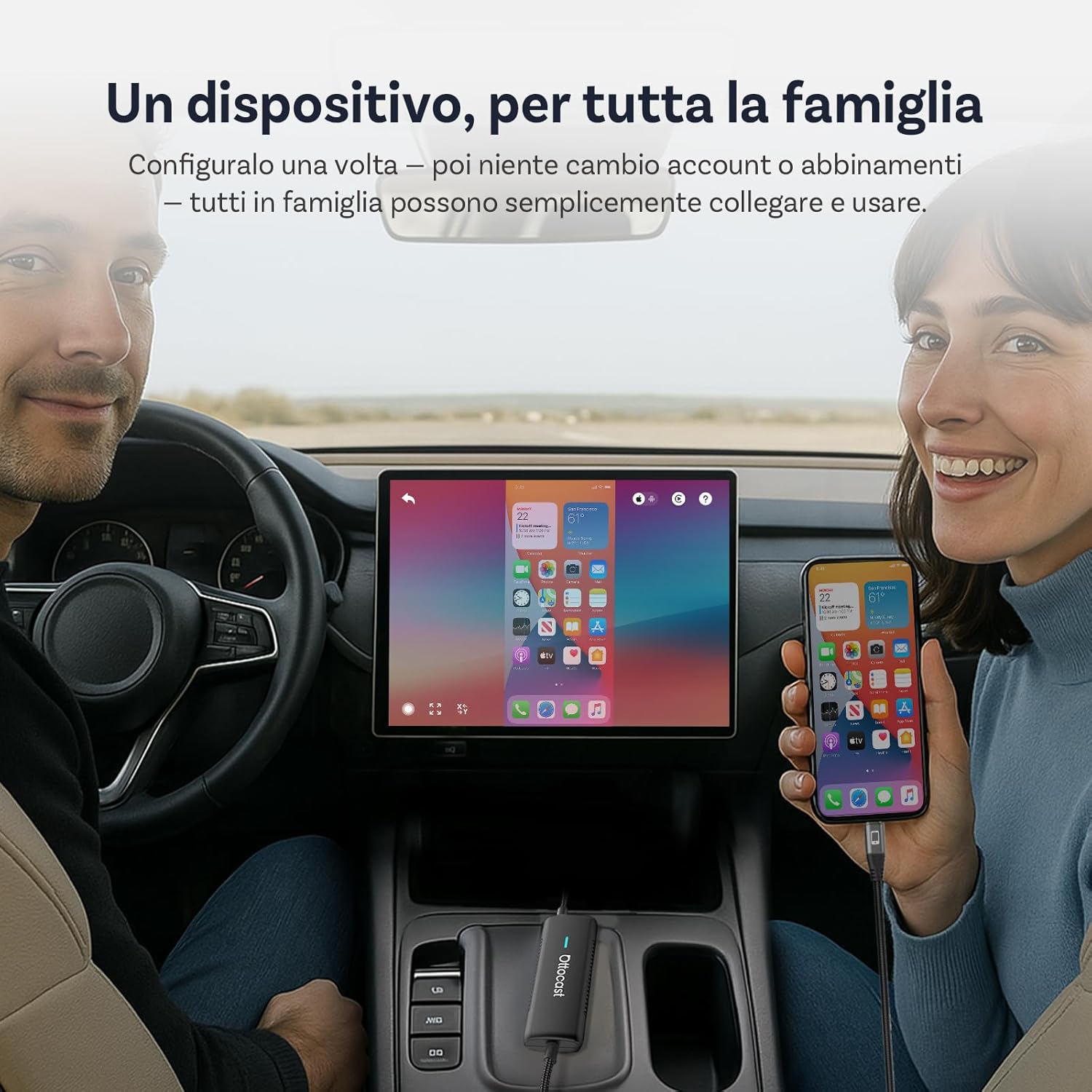 Ottocast Mirror Touch - Adattatore CarPlay Wireless - immagine 5