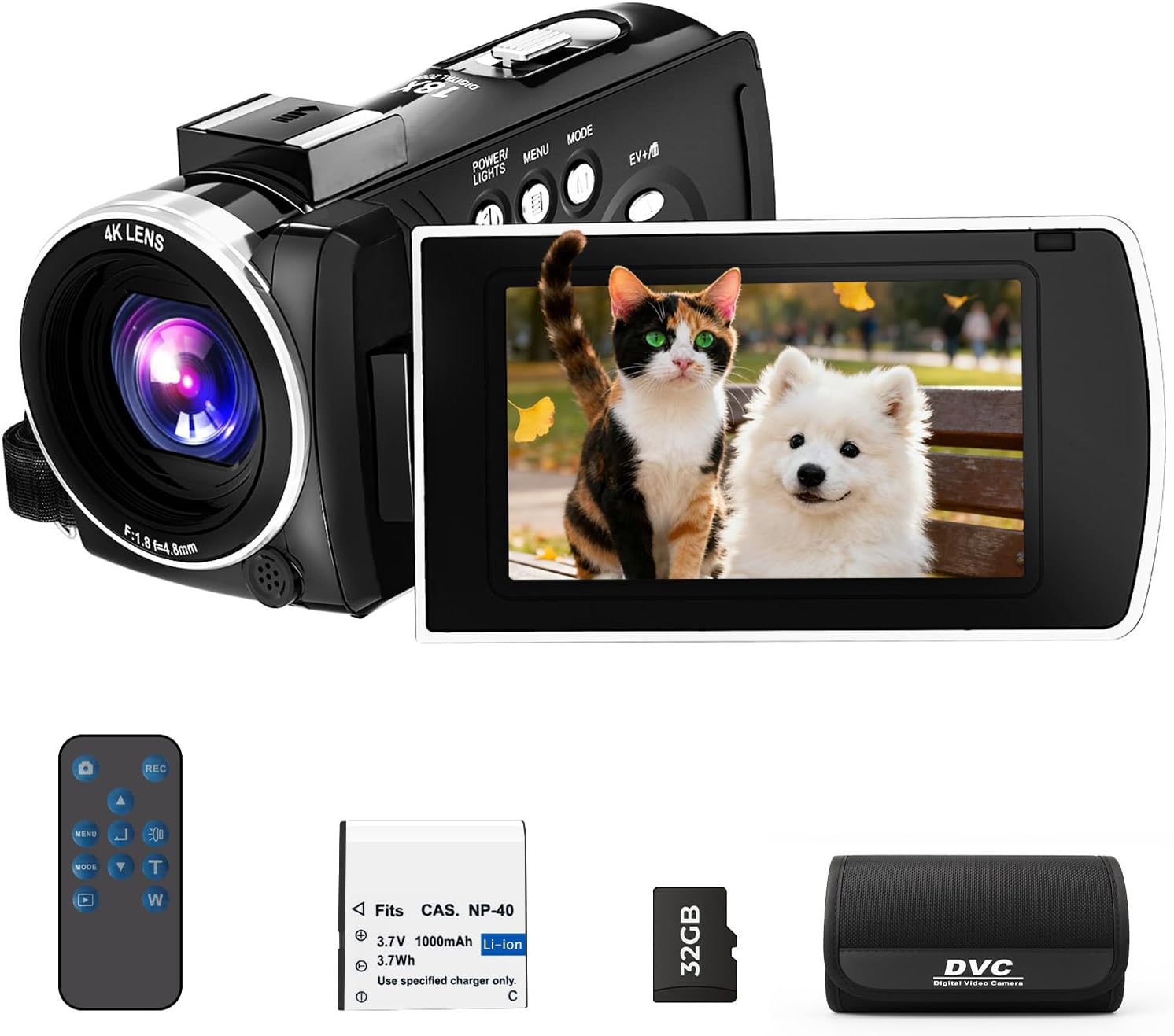 Videocamera 4K 64MP con Zoom Digitale 18X - immagine 1