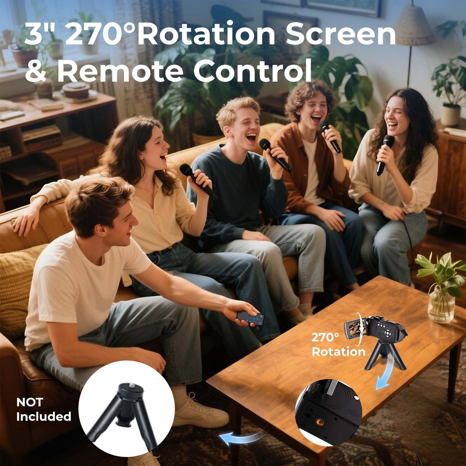 Videocamera 4K 64MP con Zoom Digitale 18X - immagine 5