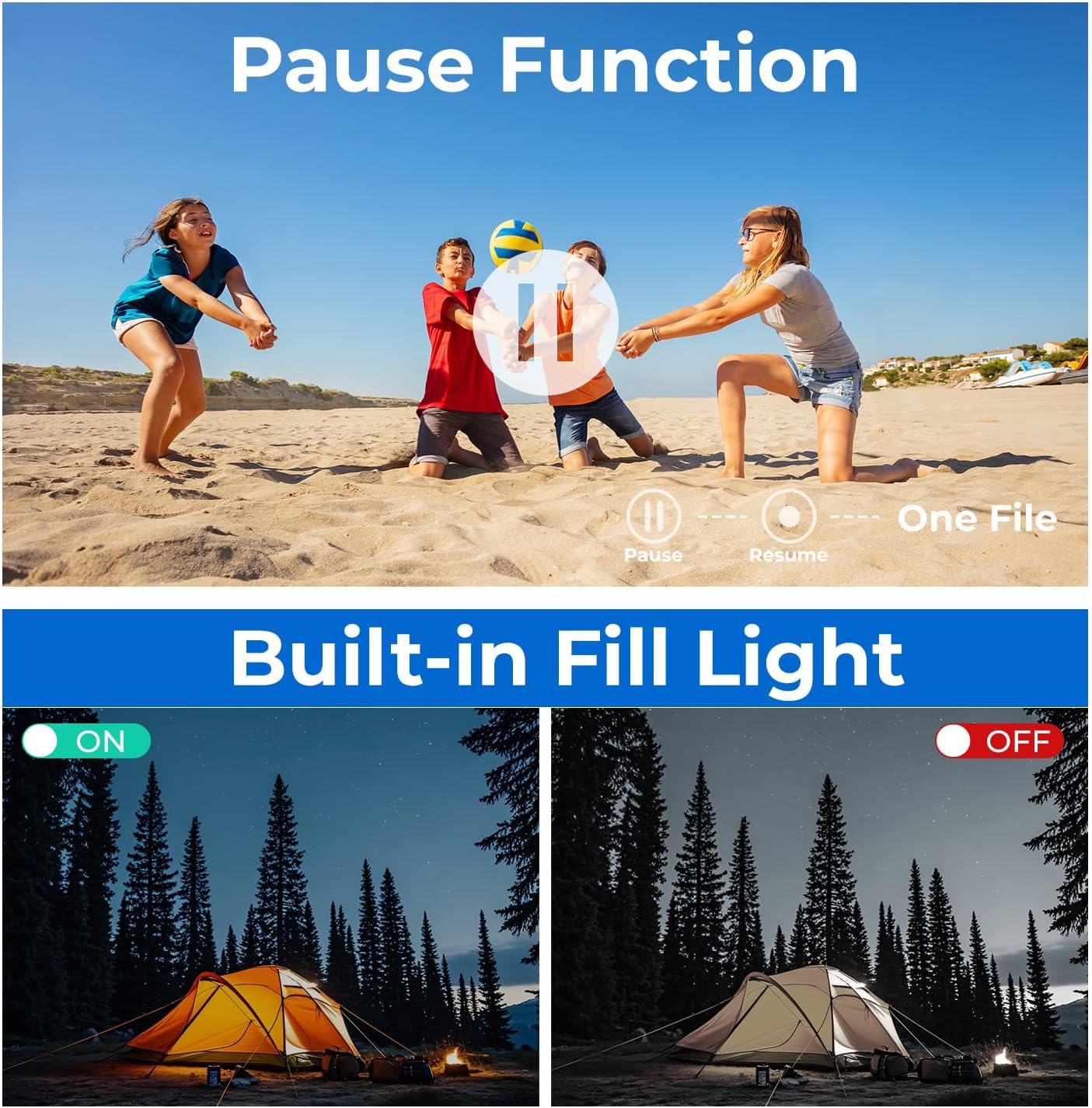 Videocamera 4K 64MP con Zoom Digitale 18X - immagine 6