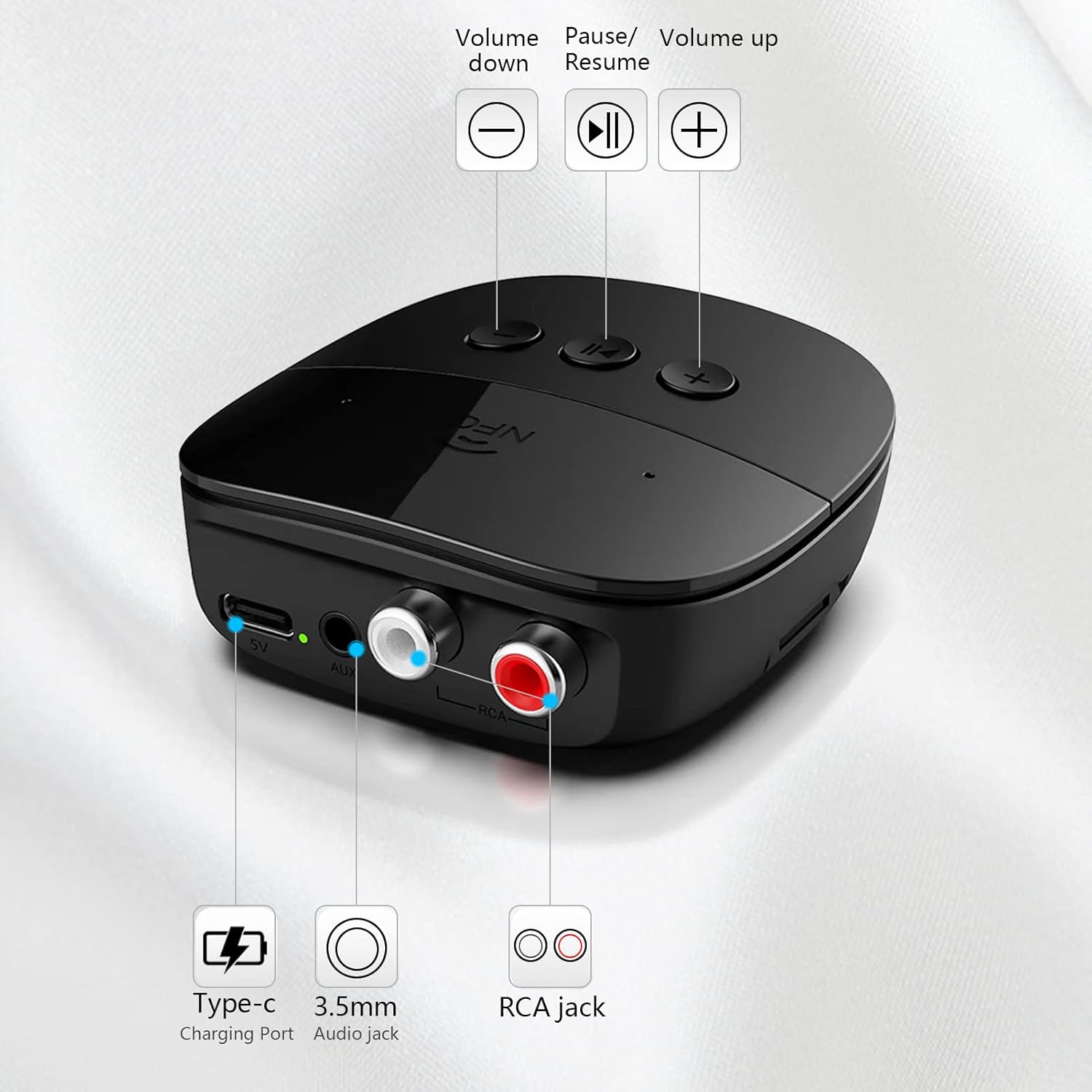 Eppfun Ricevitore Bluetooth 5.2 HIFI per Impianto Stereo - immagine 2