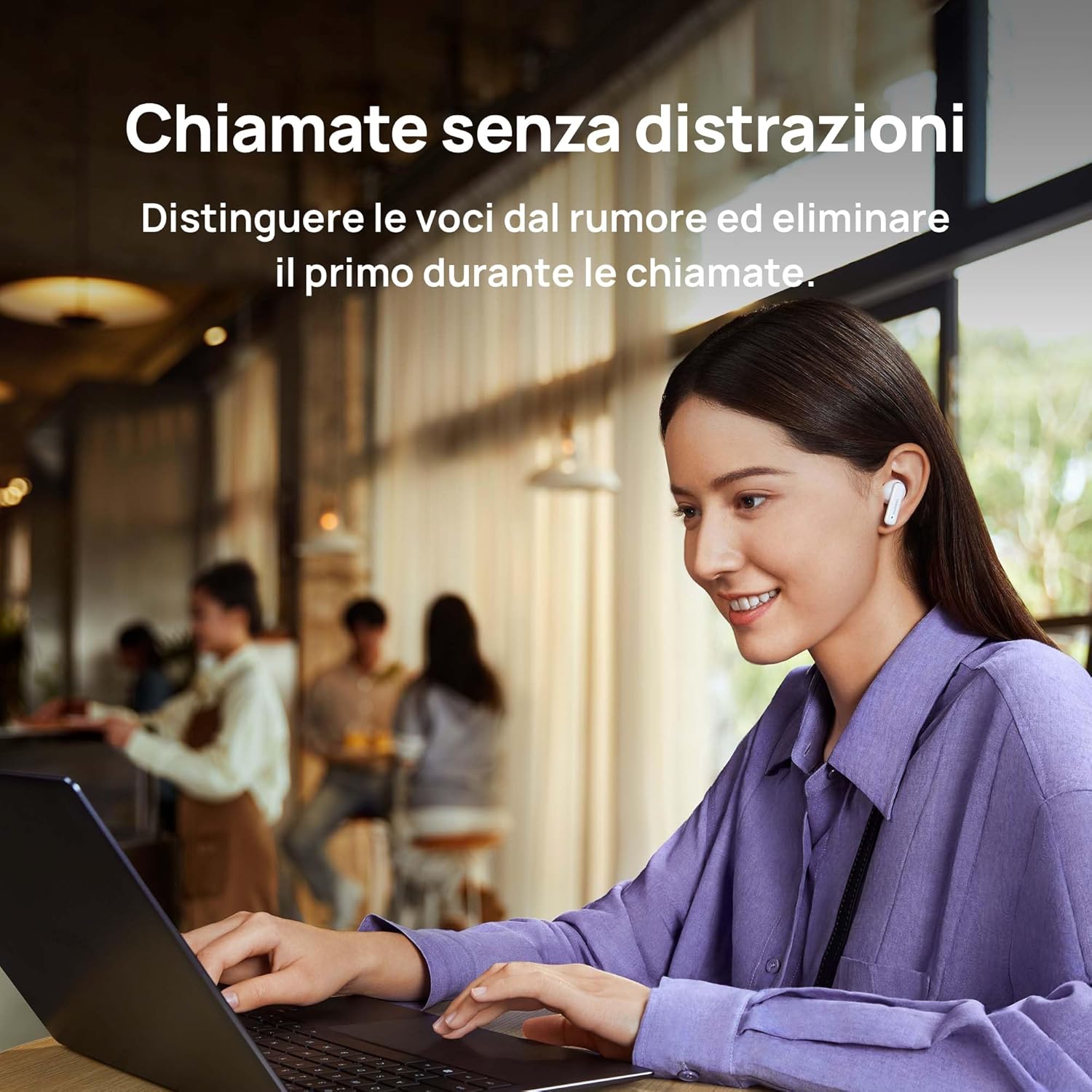 Huawei FreeBuds 6i - Cuffie ANC 3.0, Purple - immagine 5