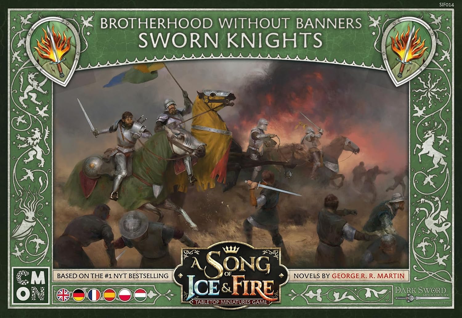 CMON, A Song of Ice & Fire - Confrérie sans bannière - Kit de démarrage - Plateau - 2 joueurs - À partir de 14 ans et plus - 45 à 60 minutes - Allemand