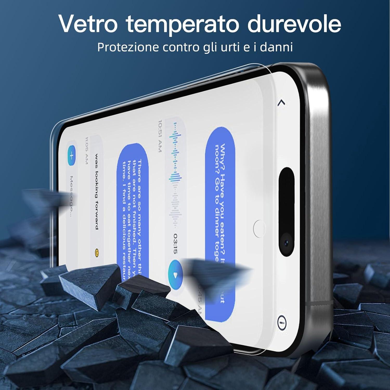 New'c Pellicola Privacy per iPhone 15 Pro Max/Plus (6,7") - immagine 7